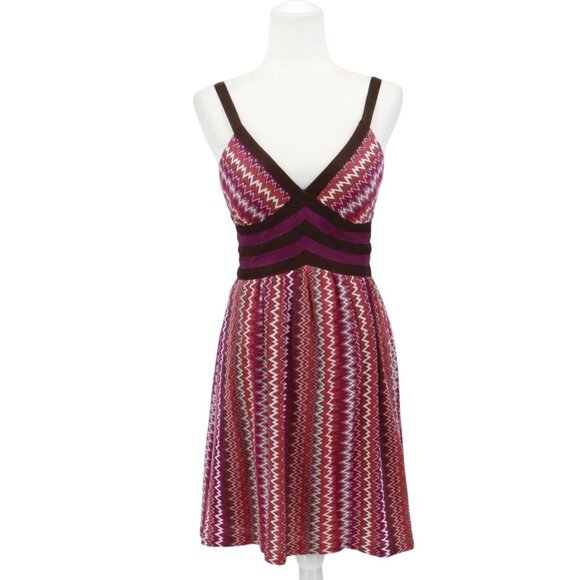 Kay Unger Babydoll Dress Womens 2 Multi Boho Resort Brunch Cocktail Going Out - Picture 1 of 16